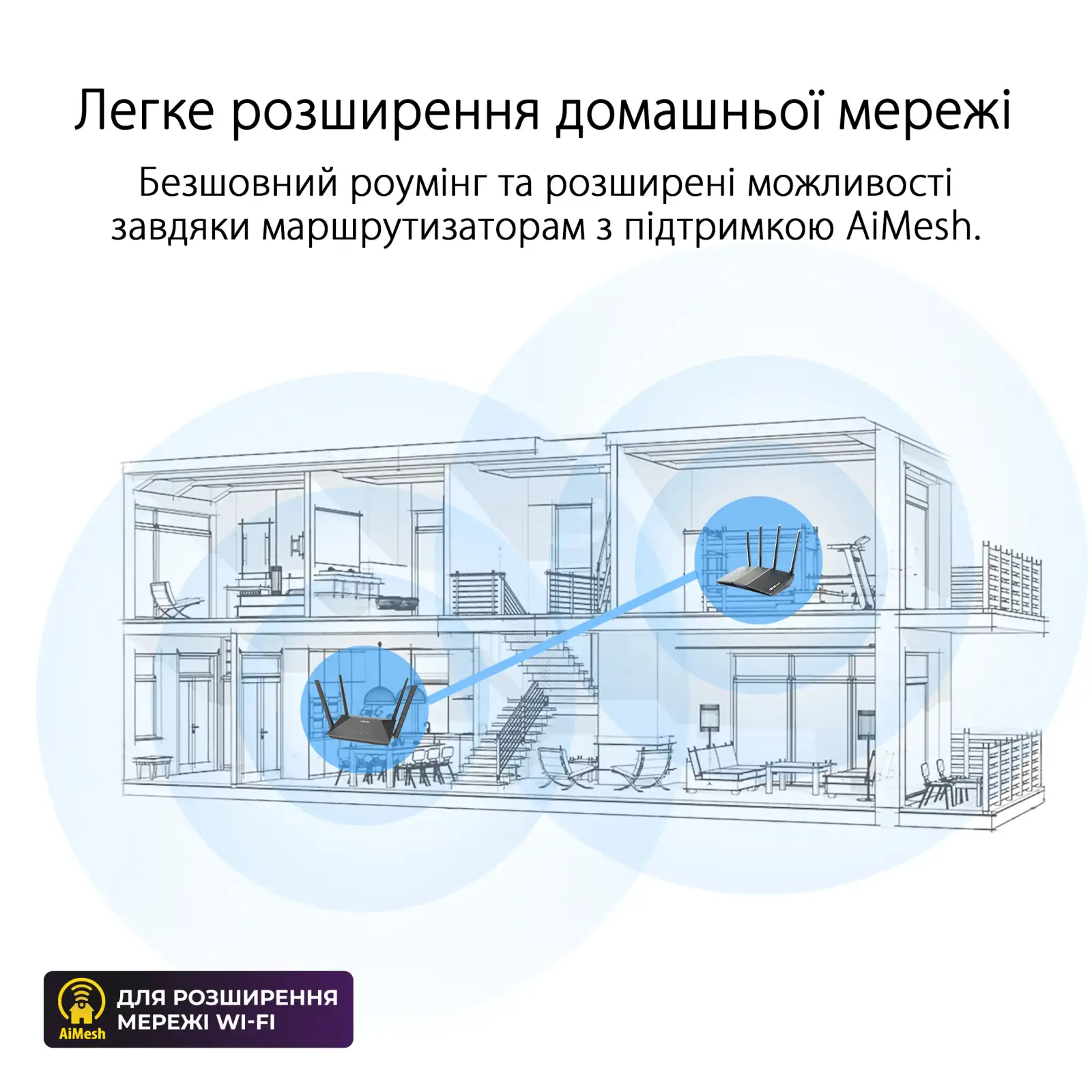 Беспроводной маршрутизатор Asus RT-AX52 (90IG08T0-MO3H00) UA