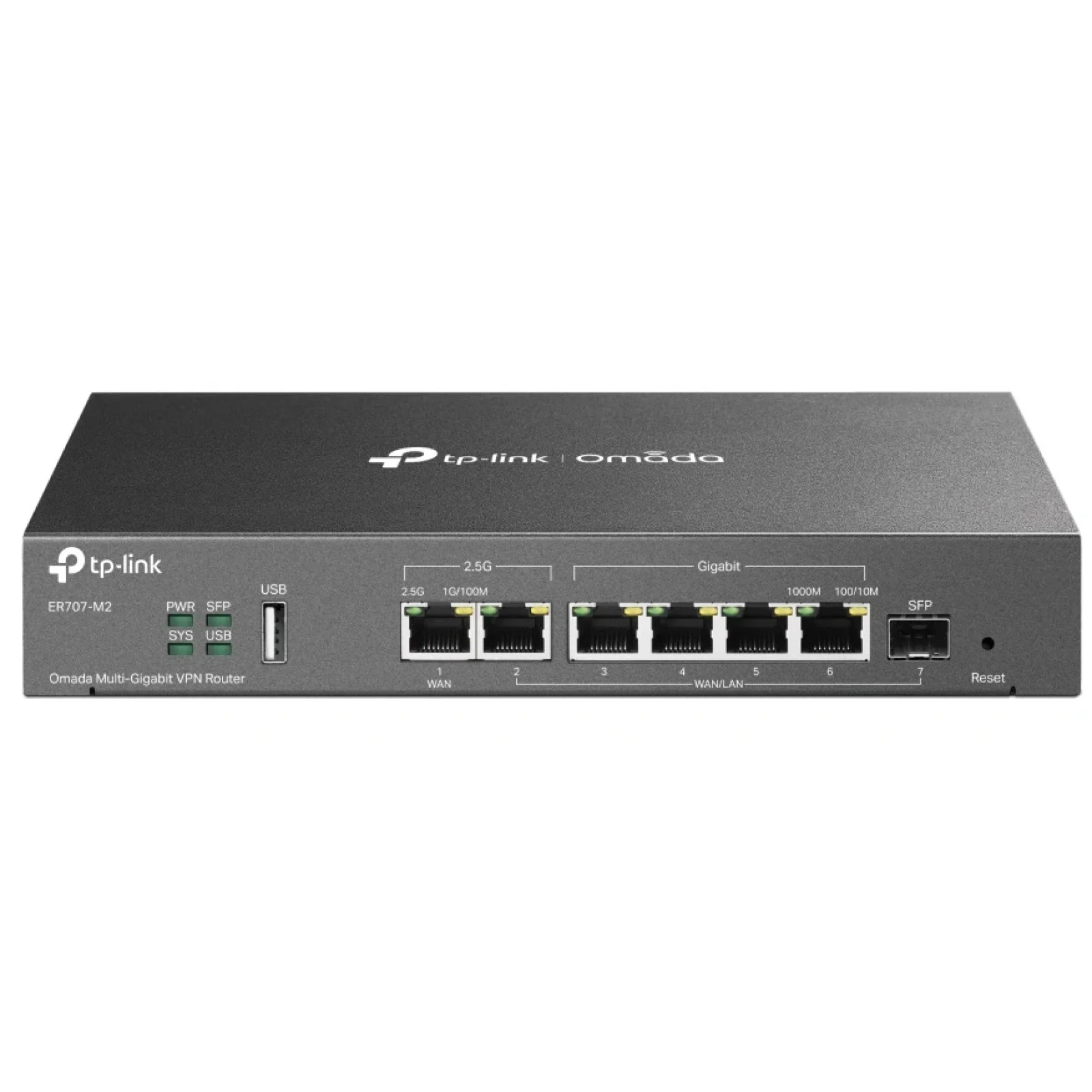Маршрутизатор TP-Link ER707-M2 (1x2.5GE LAN, 1x2.5GE WAN/LAN, 4xGE LAN, 1xSFP WAN/LAN 1xUSB) UA