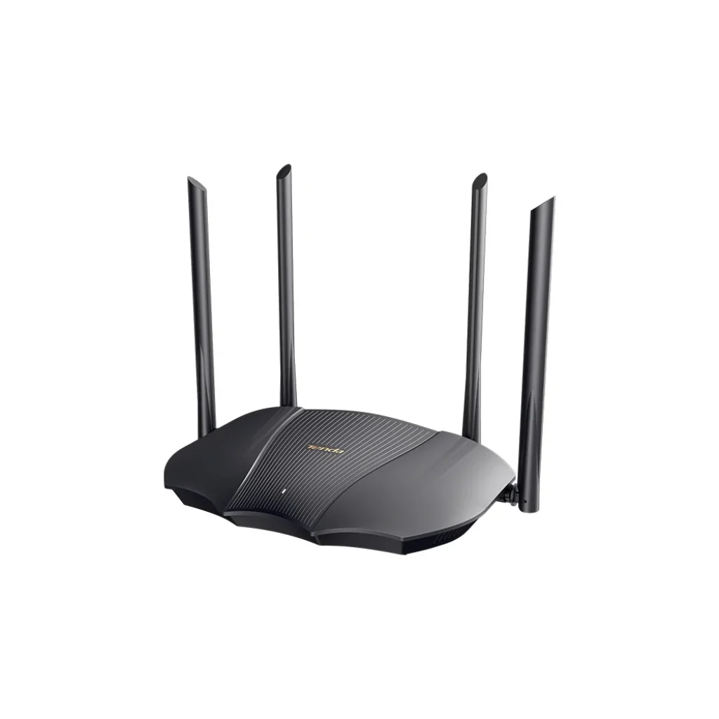 Бездротовий маршрутизатор Tenda RX12 (AX3000, 1xGE WAN, 2xGE LAN, Beamforming, MU-MIMO 4 зовнішні антени, 12V, 1A) UA