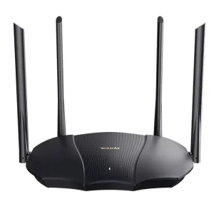Беспроводной маршрутизатор Tenda RX12 (AX3000, 1xGE WAN, 2xGE LAN, Beamforming, MU-MIMO 4 внешних антены, 12V, 1A) UA