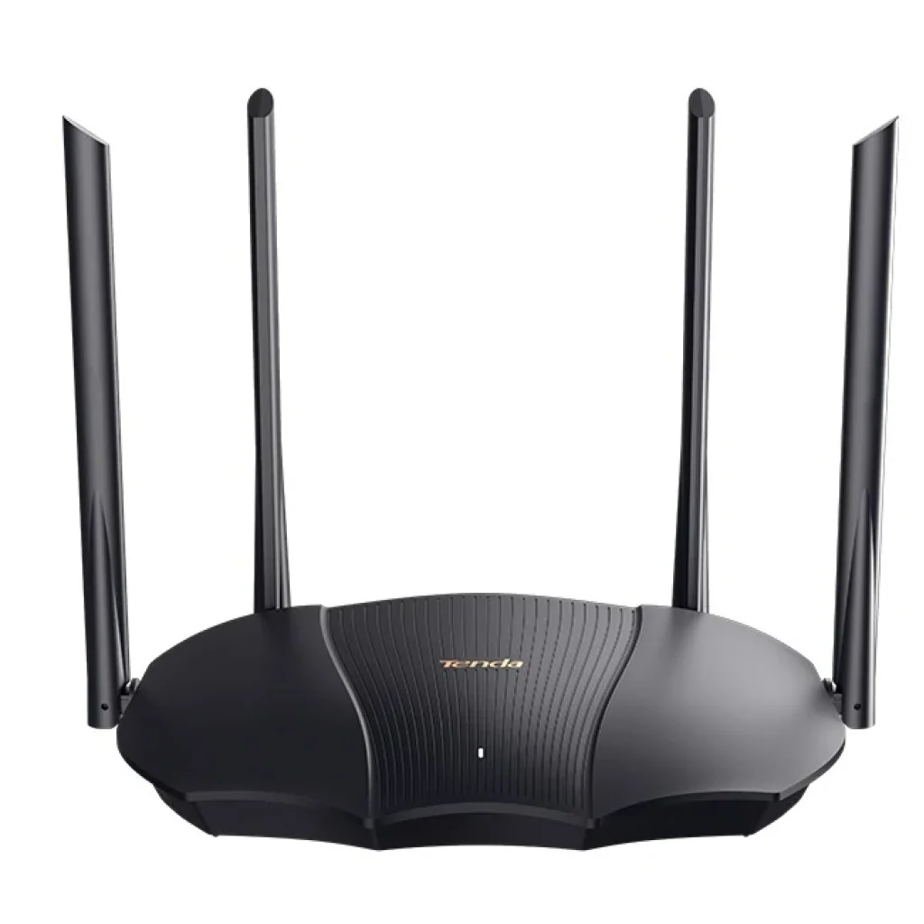 Бездротовий маршрутизатор Tenda TX12 (AX3000, 1xGE WAN, 2xGE LAN, Beamforming, MU-MIMO 4 зовнішні антени, 12V, 1A) UA