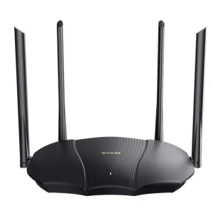 Беспроводной маршрутизатор Tenda TX12 (AX3000, 1xGE WAN, 2xGE LAN, Beamforming, MU-MIMO 4 внешних антены, 12V, 1A) UA