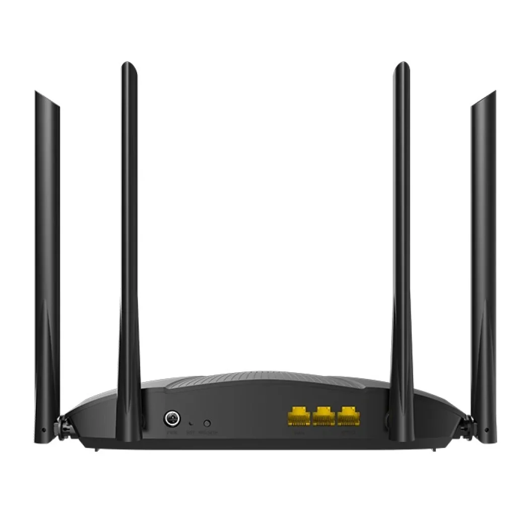 Бездротовий маршрутизатор Tenda TX12 (AX3000, 1xGE WAN, 2xGE LAN, Beamforming, MU-MIMO 4 зовнішні антени, 12V, 1A) UA