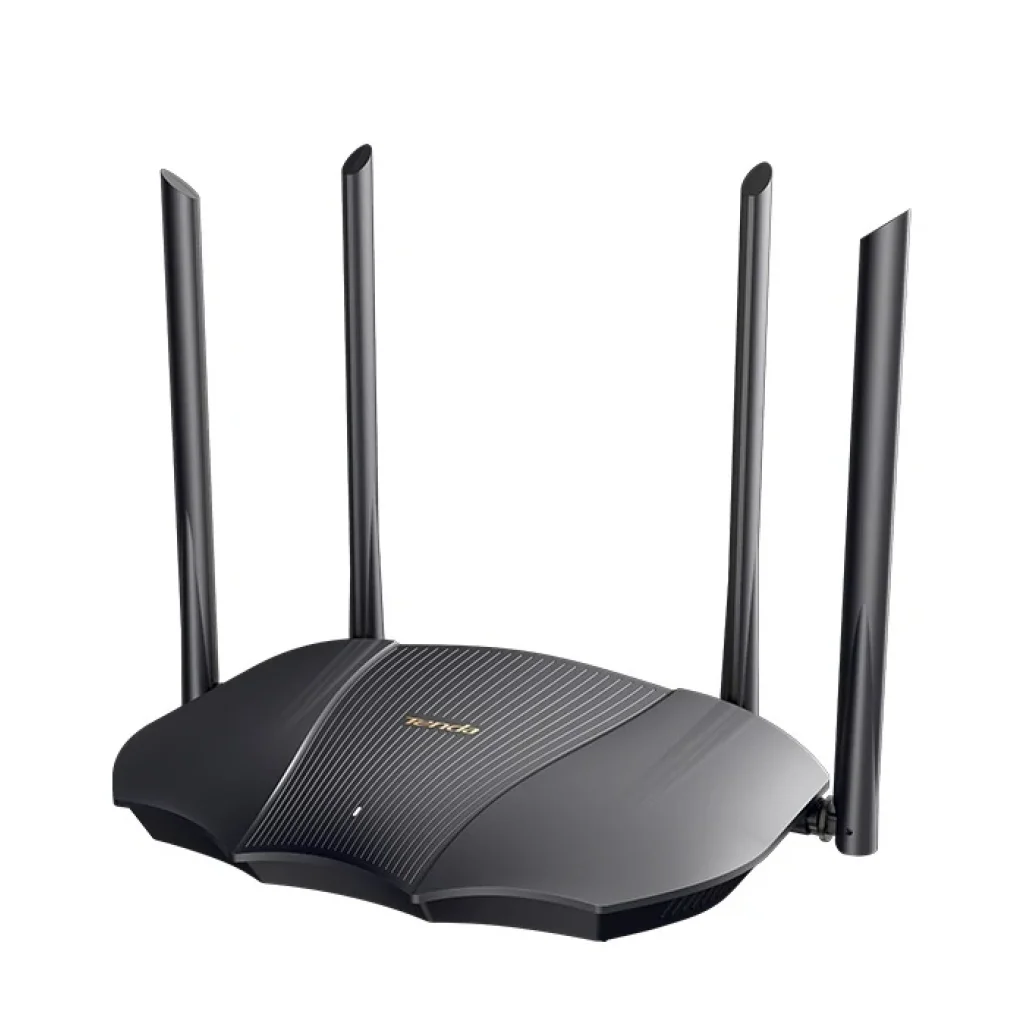 Бездротовий маршрутизатор Tenda TX12 (AX3000, 1xGE WAN, 2xGE LAN, Beamforming, MU-MIMO 4 зовнішні антени, 12V, 1A) UA