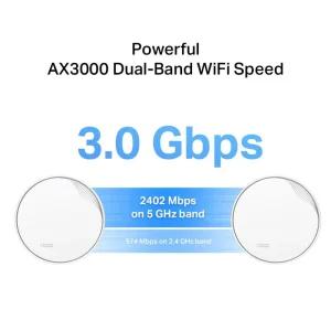 WiFi Mesh система TP-Link Deco X50-PoE 1pack (AX3000, 1x2.5 GE WAN/LAN, 1xGE WAN/LAN), Deco X50-PoE(1-pack) UA
