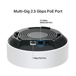 WiFi Mesh система TP-Link Deco X50-PoE 1pack (AX3000, 1x2.5 GE WAN/LAN, 1xGE WAN/LAN), Deco X50-PoE(1-pack) UA