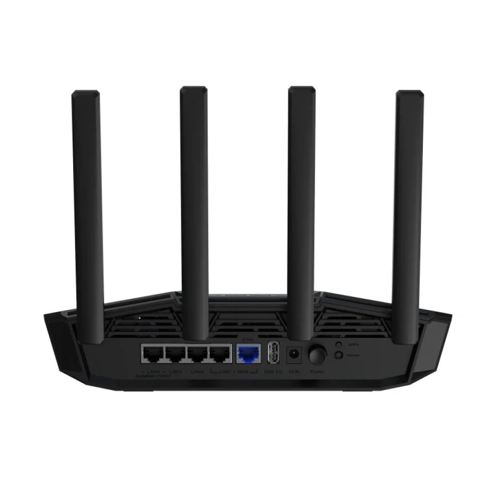 Бездротовий маршрутизатор Asus TUF Gaming BE3600 (TUF-BE3600) (90IG0900-MO9C00) (WiFi7, BE 3600, Broadcom SoC, 1x2.5GE WAN, 4xGE LAN, USB 3.2, AiMesh) UA