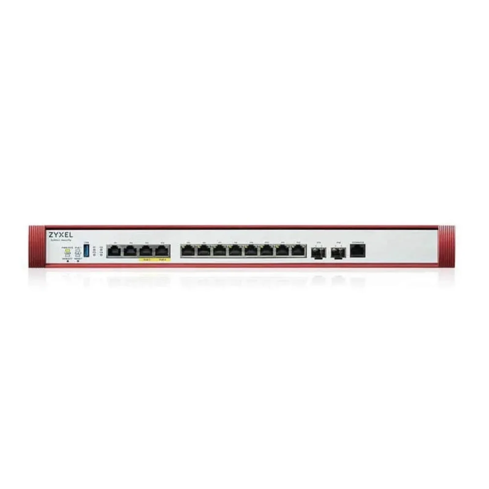 Міжмережевий екран ZYXEL USG FLEX 700H (USGFLEX700H-EU0102F) (2x10GE PoE+ WAN/LAN, 2x2,5GE WAN/LAN, 8xGE WAN/LAN, 1хUSB3.0, 2xSFP+, Sandbox и Botnet Filter, з підпискою Gold на 1 рік (повний UTM-функціонал, SecuReporter) UA