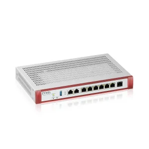 Міжмережевий екран ZYXEL USG FLEX 200H (USGFLEX200H-EU0102F) (1x2,5GE WAN/LAN, 6xGE WAN/LAN, 6xGE LAN, 1хUSB3.0, Sandbox і Botnet Filter, з підпискою Gold на 1 рік (повний UTM-функціонал, SecuReporter) UA
