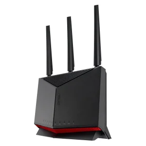 Бездротовий маршрутизатор Asus RT-BE86U (90IG08W0-MO9A0V) (WiFi7, BE6800, 2.4G-3x3, 5G-4x4, 1x10GE WAN, 1x2.5GE WAN, 3x2.5GE LAN, 1xUSB3.2, 1xUSB 2.0, AiMesh) UA