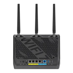 Бездротовий маршрутизатор Asus RT-BE86U (90IG08W0-MO9A0V) (WiFi7, BE6800, 2.4G-3x3, 5G-4x4, 1x10GE WAN, 1x2.5GE WAN, 3x2.5GE LAN, 1xUSB3.2, 1xUSB 2.0, AiMesh) UA