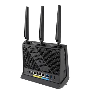 Бездротовий маршрутизатор Asus RT-BE86U (90IG08W0-MO9A0V) (WiFi7, BE6800, 2.4G-3x3, 5G-4x4, 1x10GE WAN, 1x2.5GE WAN, 3x2.5GE LAN, 1xUSB3.2, 1xUSB 2.0, AiMesh) UA