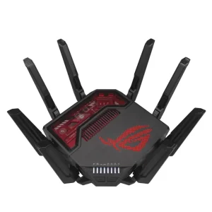 Бездротовий маршрутизатор Asus ROG Rapture GT-BE19000 (90IG0850-MO9A0V) (WiFi7, BE19000, 2.4G-4x4, 5G-4x4, 6G-4x4 1x10GE WAN, 1x2.5GE WAN, 1x10GE LAN, 3x2.5GE LAN, 1xGE LAN, 1xUSB3.2, 1xUSB 2.0, AiMesh) UA