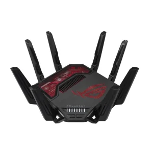 Бездротовий маршрутизатор Asus ROG Rapture GT-BE19000 (90IG0850-MO9A0V) (WiFi7, BE19000, 2.4G-4x4, 5G-4x4, 6G-4x4 1x10GE WAN, 1x2.5GE WAN, 1x10GE LAN, 3x2.5GE LAN, 1xGE LAN, 1xUSB3.2, 1xUSB 2.0, AiMesh) UA