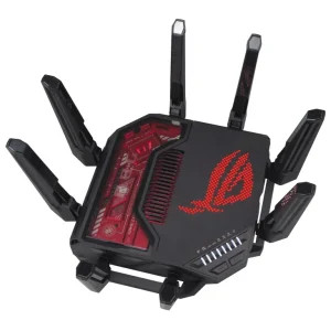 Бездротовий маршрутизатор Asus ROG Rapture GT-BE19000 (90IG0850-MO9A0V) (WiFi7, BE19000, 2.4G-4x4, 5G-4x4, 6G-4x4 1x10GE WAN, 1x2.5GE WAN, 1x10GE LAN, 3x2.5GE LAN, 1xGE LAN, 1xUSB3.2, 1xUSB 2.0, AiMesh) UA