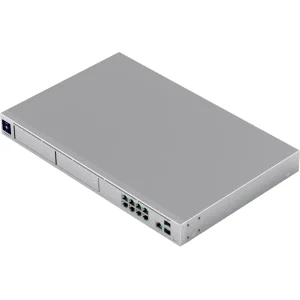 Маршрутизатор Ubiquiti UniFi Dream Machine Pro Max (UDM-PRO-MAX) (NVR+Cloud Key+Switch) (Dual WAN:1xSFP+, 1x2.5G WAN, 1xSFP+ LAN, 8xGE LAN, 128Gb SSD, BT, 1U rack mount) UA