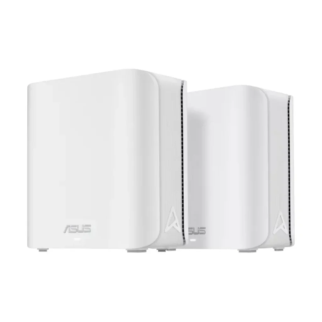 Wi-Fi Mesh система Asus ZenWiFi BD4 2pk White (90IG0960-MO3C20) (WiFi7, BE3600, Tri-band, Qualcomm, 2x2.5GE WAN/LAN, AiMesh, антени: 4), BD4(W-2-PK) UA