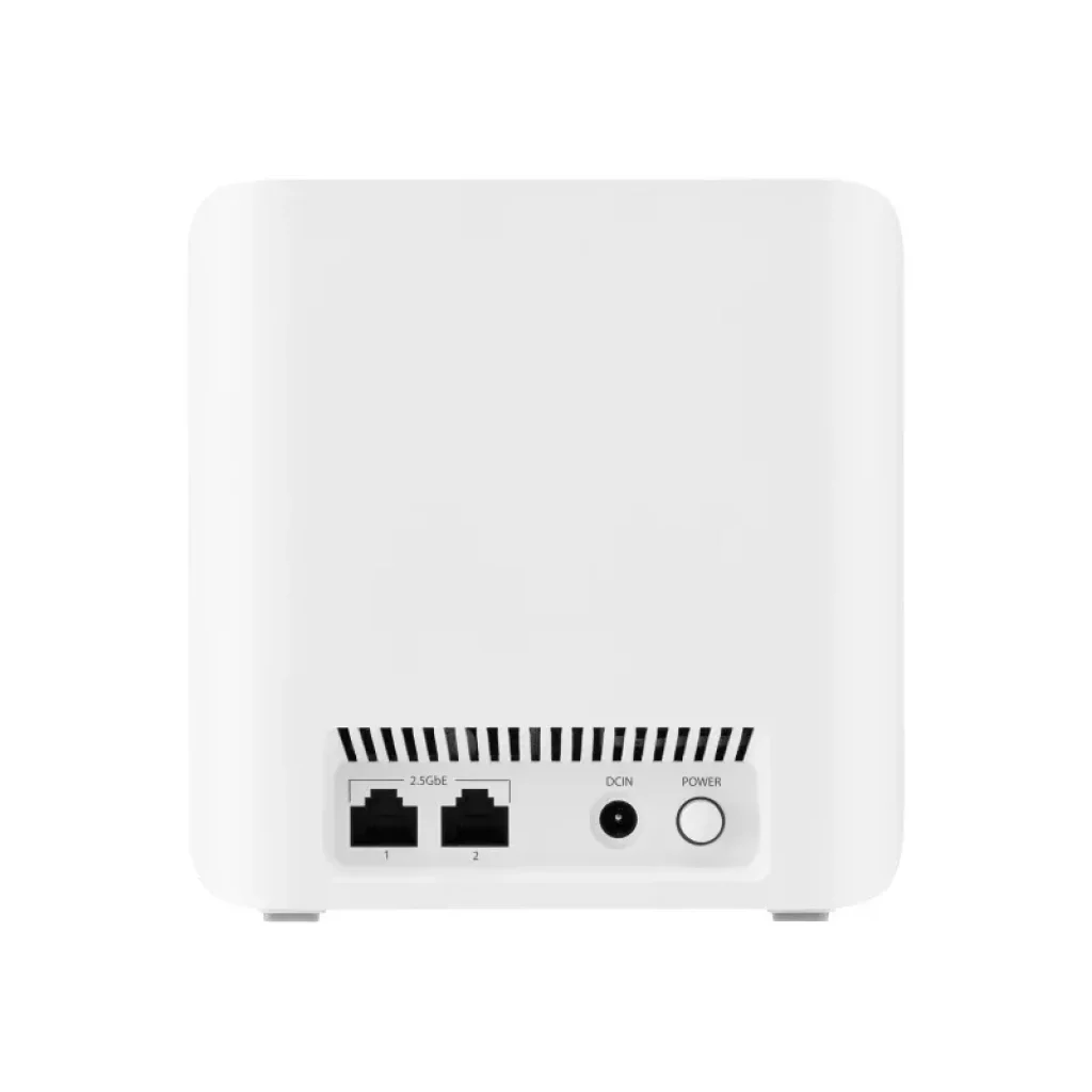 Wi-Fi Mesh система Asus ZenWiFi BD4 2pk White (90IG0960-MO3C20) (WiFi7, BE3600, Tri-band, Qualcomm, 2x2.5GE WAN/LAN, AiMesh, антени: 4), BD4(W-2-PK) UA