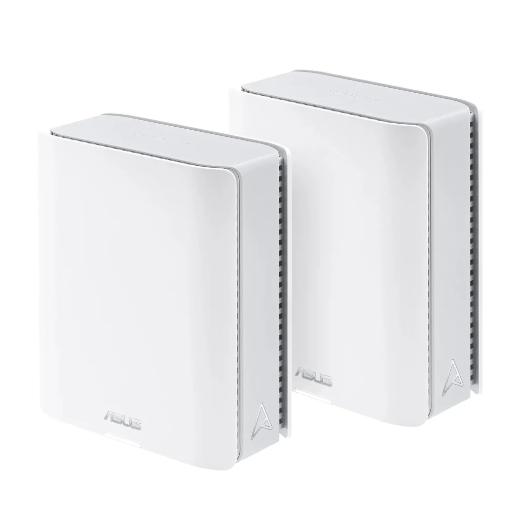 Wi-Fi Mesh система Asus ZenWiFi BT10 2pk White (90IG08Y0-MO3C40) (WiFi7, BE18000, Tri-band, Broadcom, 1x10GE WAN/LAN, 1xGE WAN/LAN, 1x10GE LAN, 1xUSB 3.0, AiMesh, антенны: 8), BT10(W-2-PK) UA