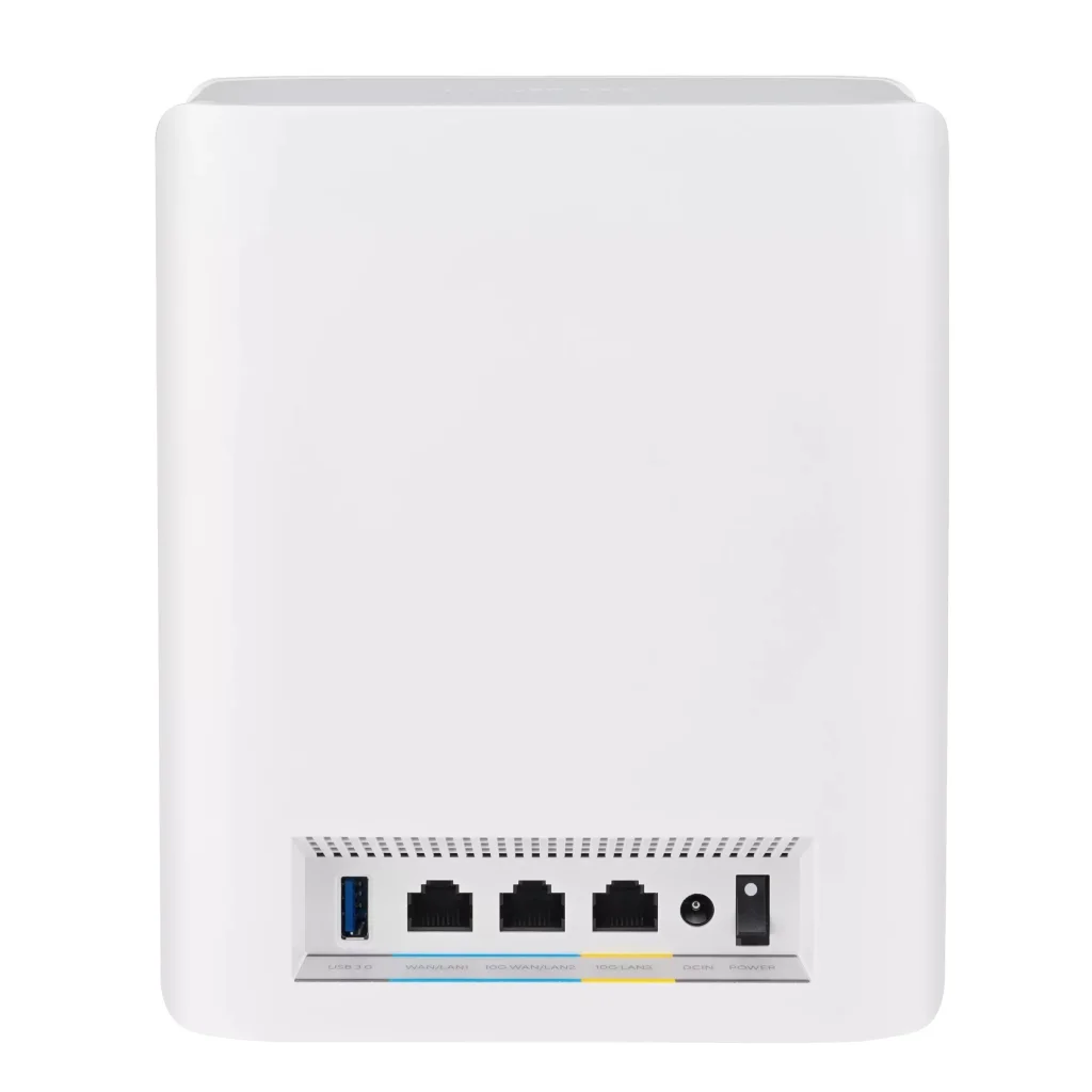 Wi-Fi Mesh система Asus ZenWiFi BT10 2pk White (90IG08Y0-MO3C40) (WiFi7, BE18000, Tri-band, Broadcom, 1x10GE WAN/LAN, 1xGE WAN/LAN, 1x10GE LAN, 1xUSB 3.0, AiMesh, антенны: 8), BT10(W-2-PK) UA