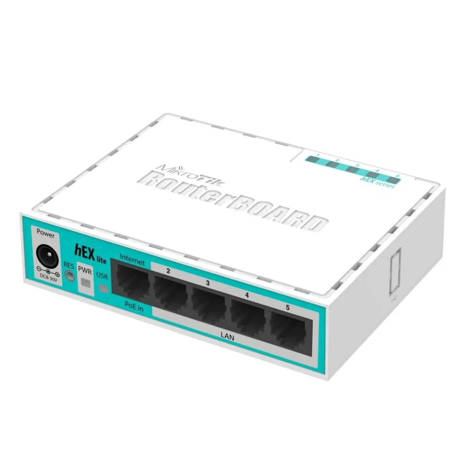 Маршрутизатор MikroTik RouterBOARD RB750r2 hEX lite (850MHz/64Mb, 5х100Мбит, PoE in) UA