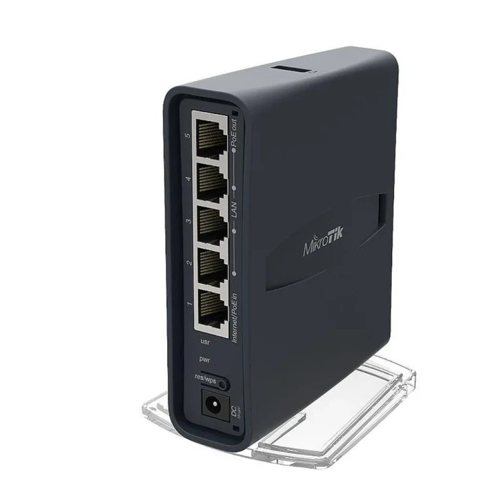 Беспроводной маршрутизатор Mikrotik hAP AC Lite RB952Ui-5ac2nD-TC (AC, 650MHz/64Mb, 5xFE, 2 dBi, Tower Case) UA