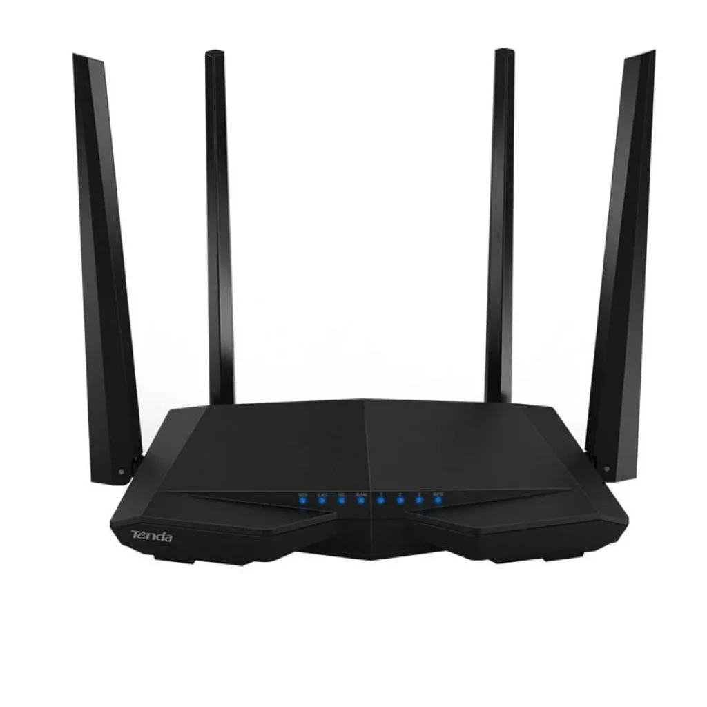 Бездротовий маршрутизатор TENDA AC6 (AC1200 1.2Gbps 3xFE LAN, 1xFE WAN, Smart ,4x5dBi антени) UA