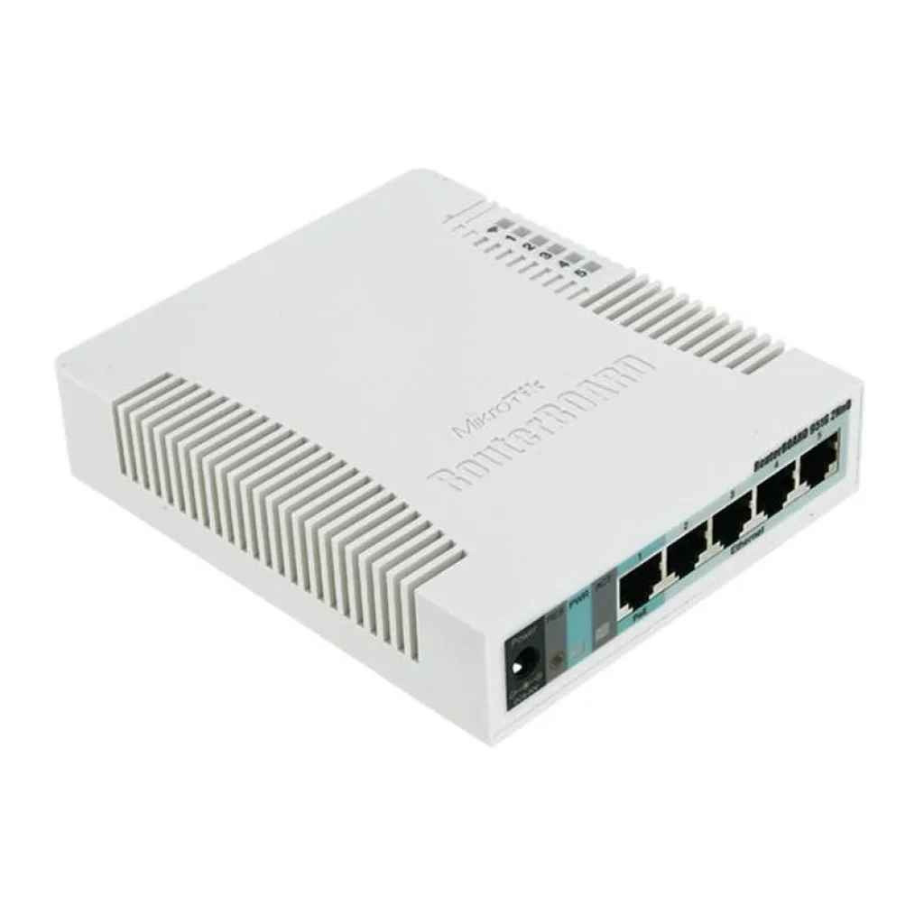Беспроводной маршрутизатор MikroTik RB951G-2HnD (N300, 600MHz/128Mb, 5хGE, 1хUSB, 1000mW, PoE in, антена 2,5 дБи) UA
