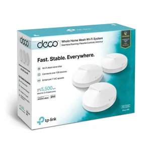 WiFi Mesh система TP-Link DECO M5 (AC1300, 2xGE LAN/WAN, Bluetooth, MESH, MU-MIMO, 4 антени, 3-pack), DECO-M5-3-PACK UA