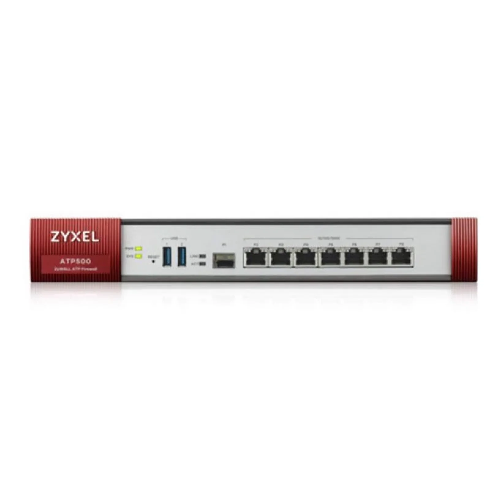 Міжмережевий екран ZYXEL ZyWALL ATP500 (ATP500-EU0102F) (7xGE WAN/LAN, 2хUSB3.0, 1xSFP, AP Controller (8/72), Device HA Pro, Sandbox и Botnet Filter, з підпискою Gold на 1 рік (повний UTM-функціонал, SecuReporter та управління 72 AP)) UA