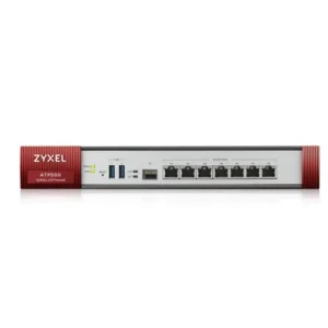Міжмережевий екран ZYXEL ZyWALL ATP500 (ATP500-EU0102F) (7xGE WAN/LAN, 2хUSB3.0, 1xSFP, AP Controller (8/72), Device HA Pro, Sandbox и Botnet Filter, з підпискою Gold на 1 рік (повний UTM-функціонал, SecuReporter та управління 72 AP)) UA