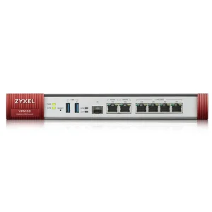 Міжмережевий екран ZYXEL ZyWALL VPN100 (VPN100-EU0101F) (2xGE WAN, 4xGE LAN/DMZ, 2хUSB3.0, 1xSFP, AP Controller (4/68), SD-WAN, Device HA Pro, підписка на 1 рік фільтрації контенту (CF) та Geo IP) UA