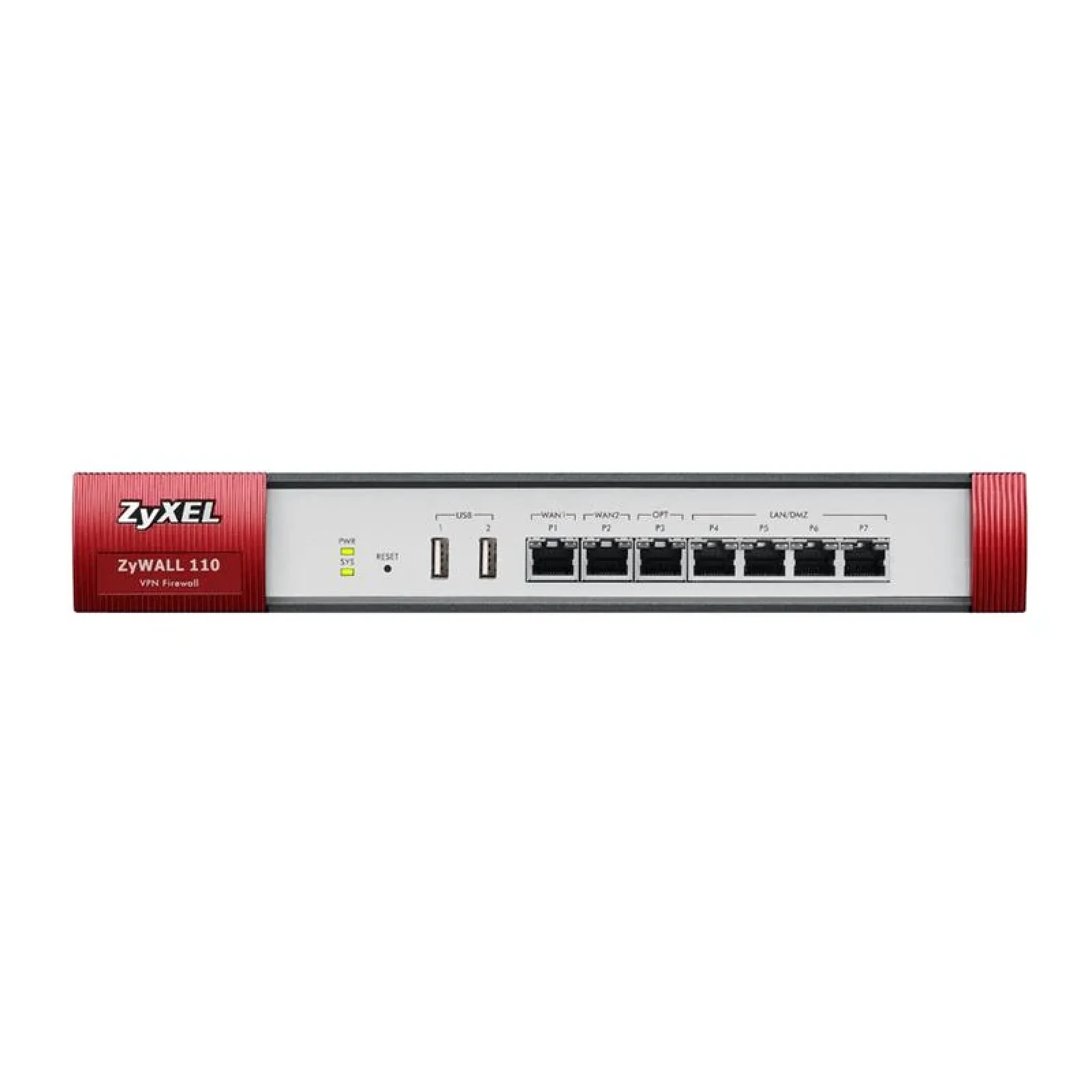 Міжмережевий екран Zyxel ZyWALL 110 (ZYWALL110-EU0101F) (2xGE WAN, 4xGE LAN/DMZ, 1xSFP, Device HA Pro, 2xUSB3.0, AP Controller (2/34)) UA