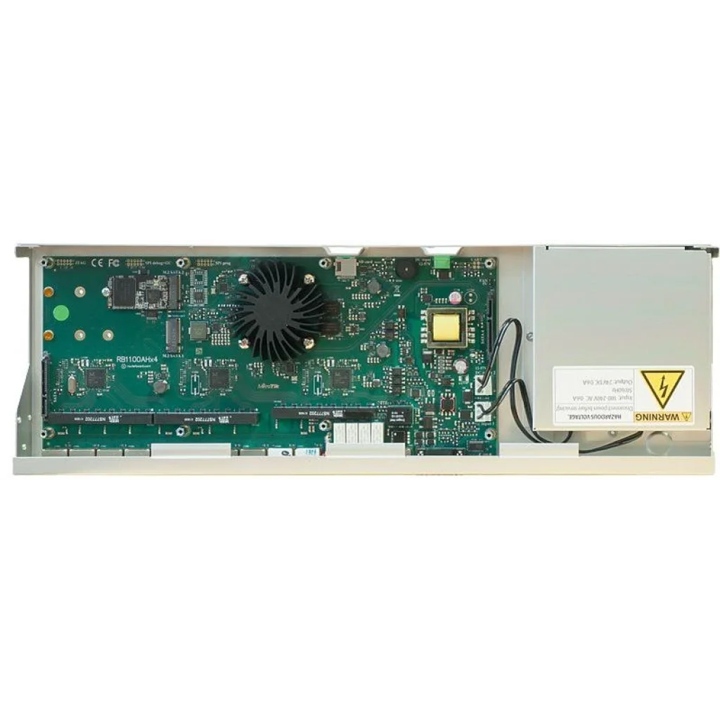 Маршрутизатор MikroTik RB1100AHx4 Dude Edition (4x1,4GHz/1Gb, ARM 32Bit, 13xGE, PoE In, 60Gb SSD), RB1100Dx4 UA