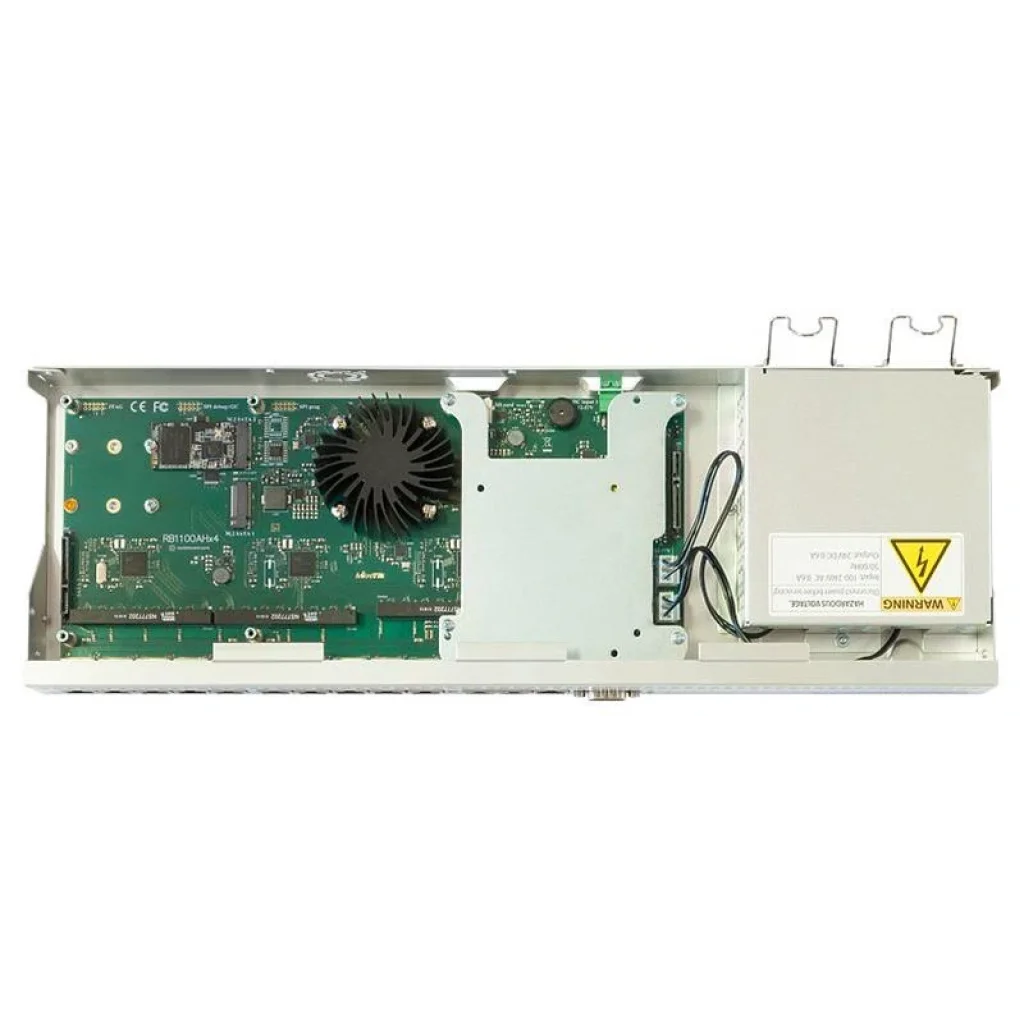Маршрутизатор MikroTik RB1100AHx4 Dude Edition (4x1,4GHz/1Gb, ARM 32Bit, 13xGE, PoE In, 60Gb SSD), RB1100Dx4 UA