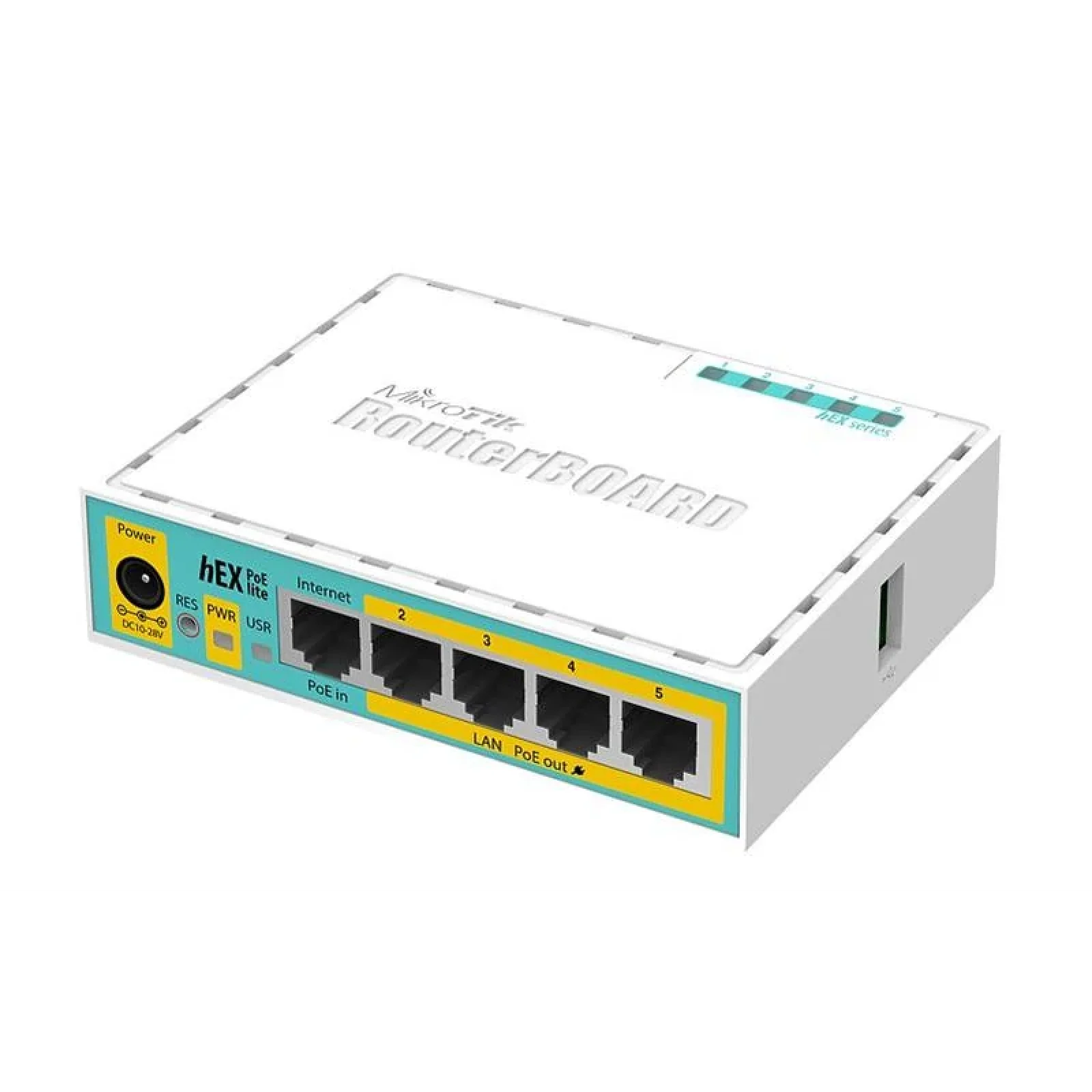 Маршрутизатор MikroTik RouterBOARD RB750UPr2 hEX PoE lite (650MHz/64Mb, 1xUSB, 5х100Мбит, PoE in, PoE out) UA