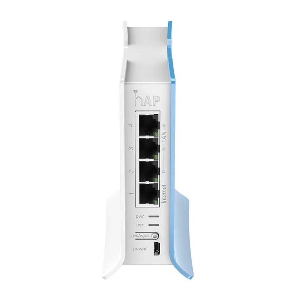 Беспроводной маршрутизатор Mikrotik hAP lite TC RB941-2ND-TC (N300, 650MHz/32Mb, 4x10/100 Ethernet ports, 1,5 dBi, Tower Case) UA