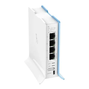 Беспроводной маршрутизатор Mikrotik hAP lite TC RB941-2ND-TC (N300, 650MHz/32Mb, 4x10/100 Ethernet ports, 1,5 dBi, Tower Case) UA