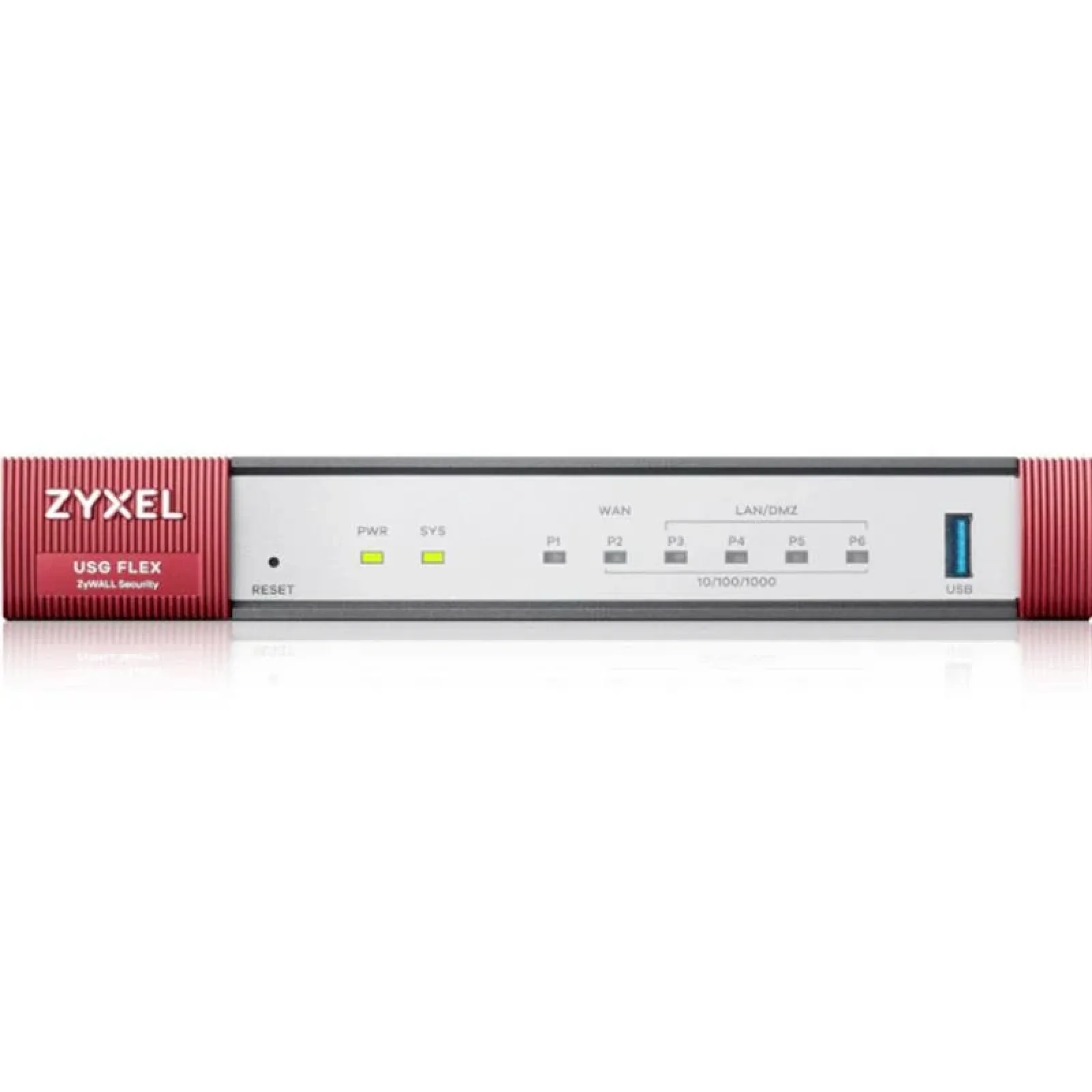 Міжмережевий екран ZYXEL USG FLEX 100 (USGFLEX100-EU0102F) (1xGE WAN, 4xGE LAN/DMZ, 1xSFP, 1xConsole, 1xUSB3.0, набор подписок на 1 год (AS,AV,CF,IDP)) UA