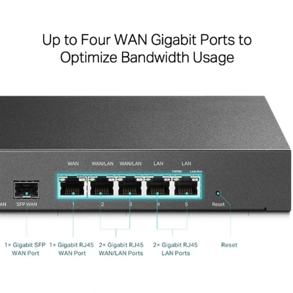 Маршрутизатор TP-Link TL-ER7206 (1хWAN, 2хLAN, 1хSFP, 2хWAN/LAN) UA