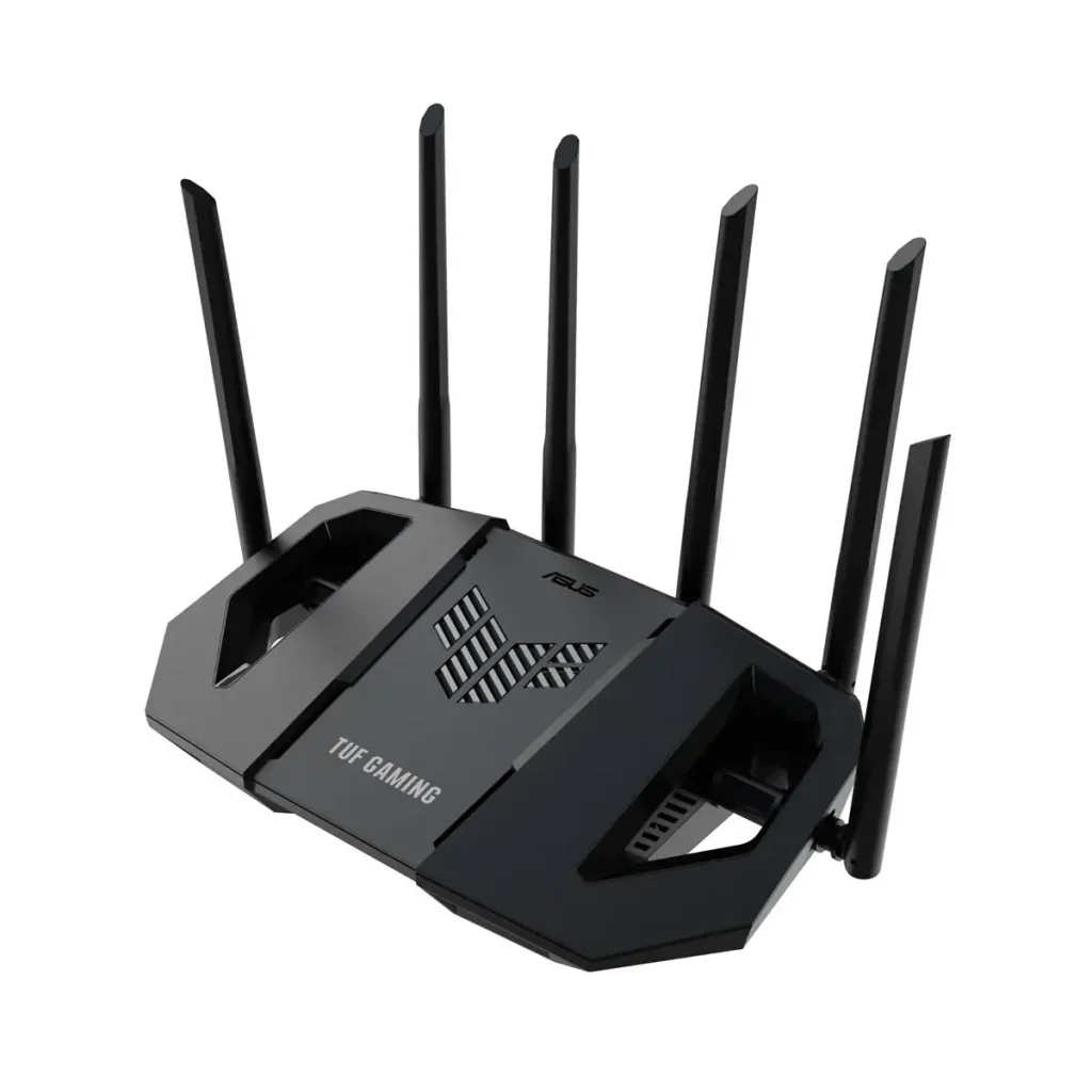 Беспроводной маршрутизатор Asus TUF Gaming BE6500 (TUF-BE6500) (90IG0920-MO9C00) (WiFi7, BE6500, Dual-band, Broadcom, 1x2.5GE WAN, 3x2.5GE LAN, 1xUSB 3.2, AiMesh, антенны: 6) UA