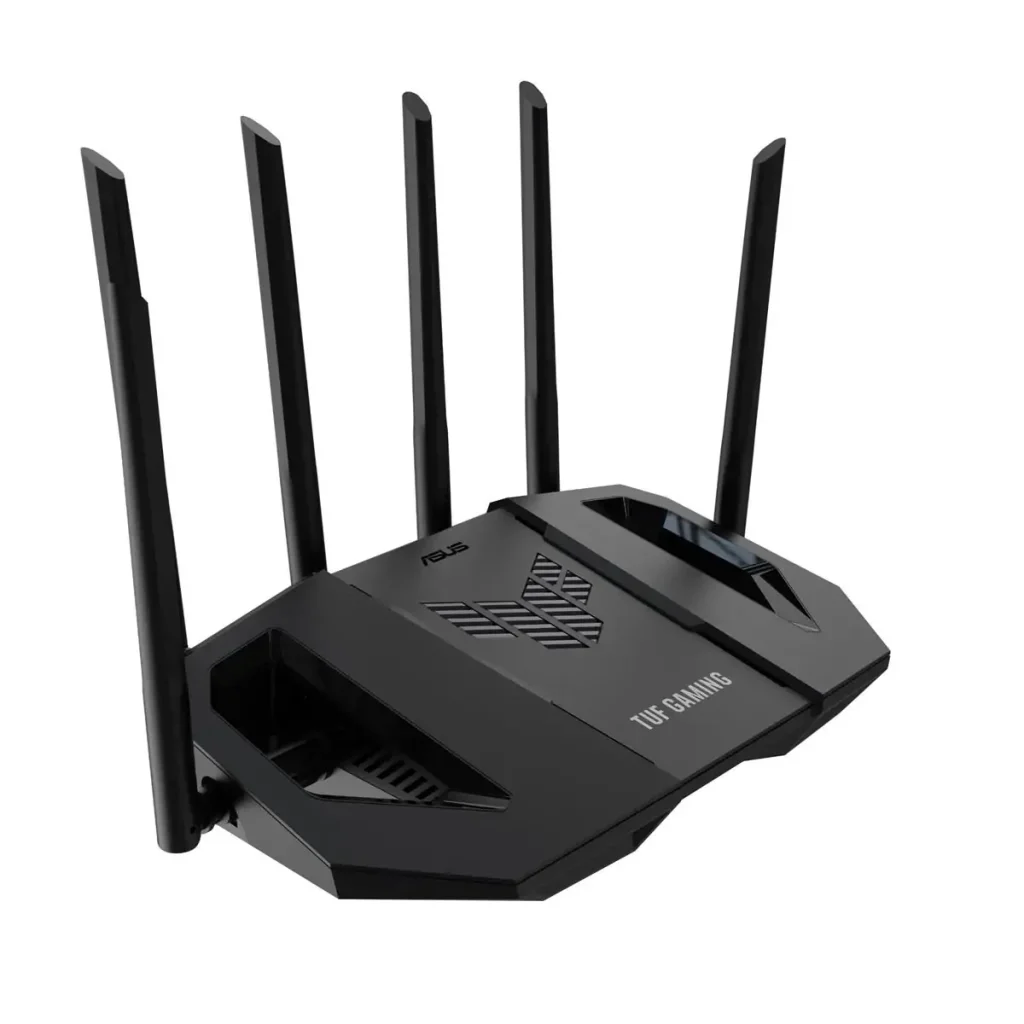 Беспроводной маршрутизатор Asus TUF Gaming BE6500 (TUF-BE6500) (90IG0920-MO9C00) (WiFi7, BE6500, Dual-band, Broadcom, 1x2.5GE WAN, 3x2.5GE LAN, 1xUSB 3.2, AiMesh, антенны: 6) UA