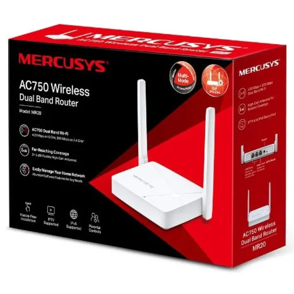 Бездротовий маршрутизатор Mercusys MR20 UA