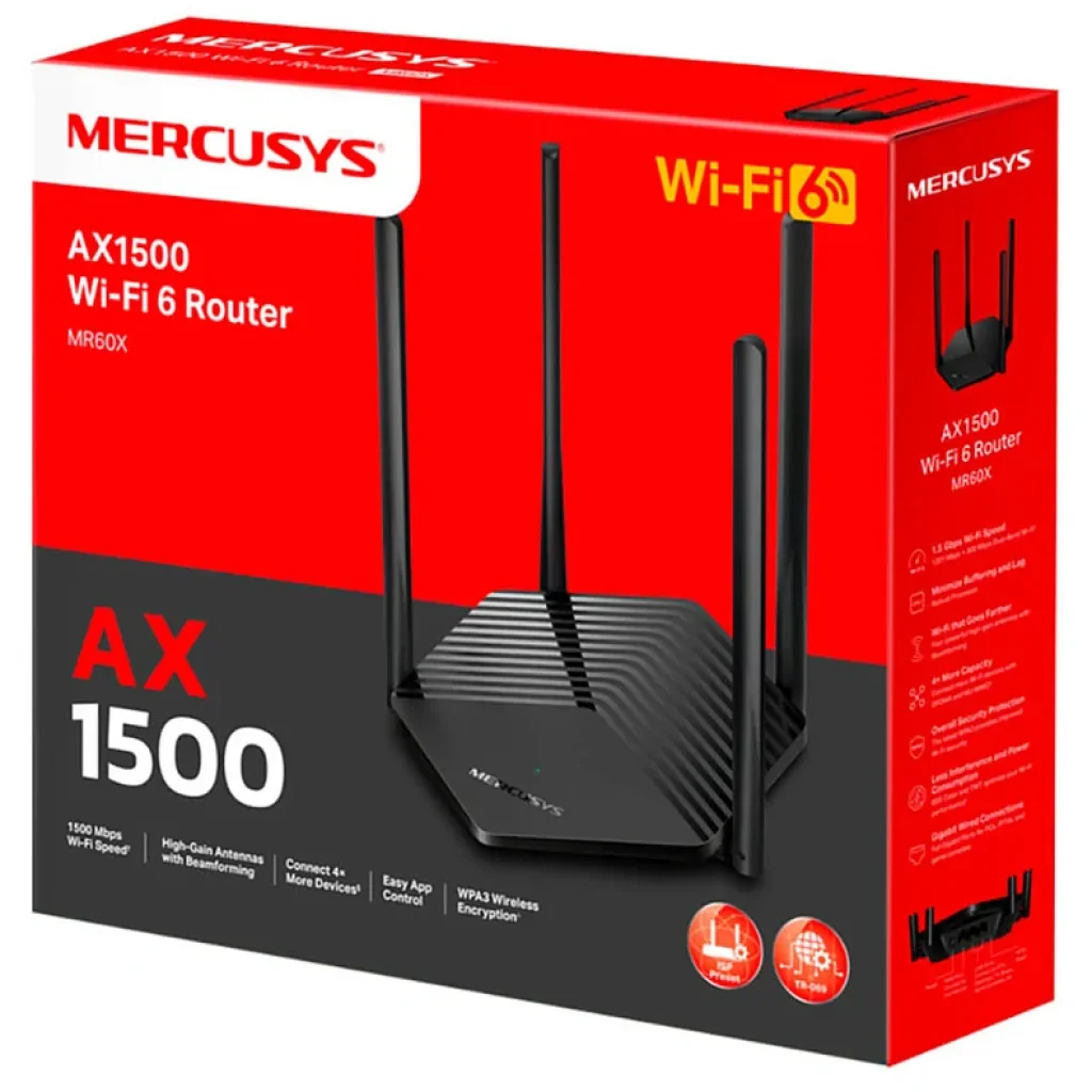 Беспроводной маршрутизатор Mercusys MR60X UA