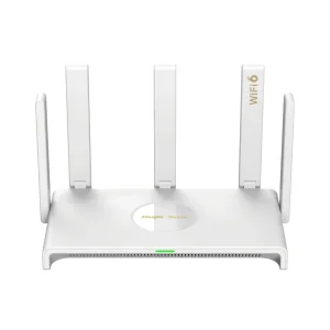 Беспроводной маршрутизатор Ruijie Reyee RG-EW3000GX (AX3000, WiFi6, 1xGE WAN, 1xGE WAN/LAN, 3xGE LAN, MU-MIMO 2x2, Ruijie Cloud/App, Reyee MESH, 5x внешних антенн) UA