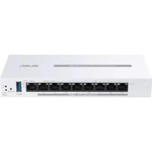 Маршрутизатор Asus ExpertWiFi EBG19P (90IG08C0-MO3B00) (1xGE WAN, 2xGE WAN/LAN PoE+, 6xGE LAN PoE+, Broadcom, 1xUSB 3.2, max PoE 110W, контроллер AiMesh, BT) UA