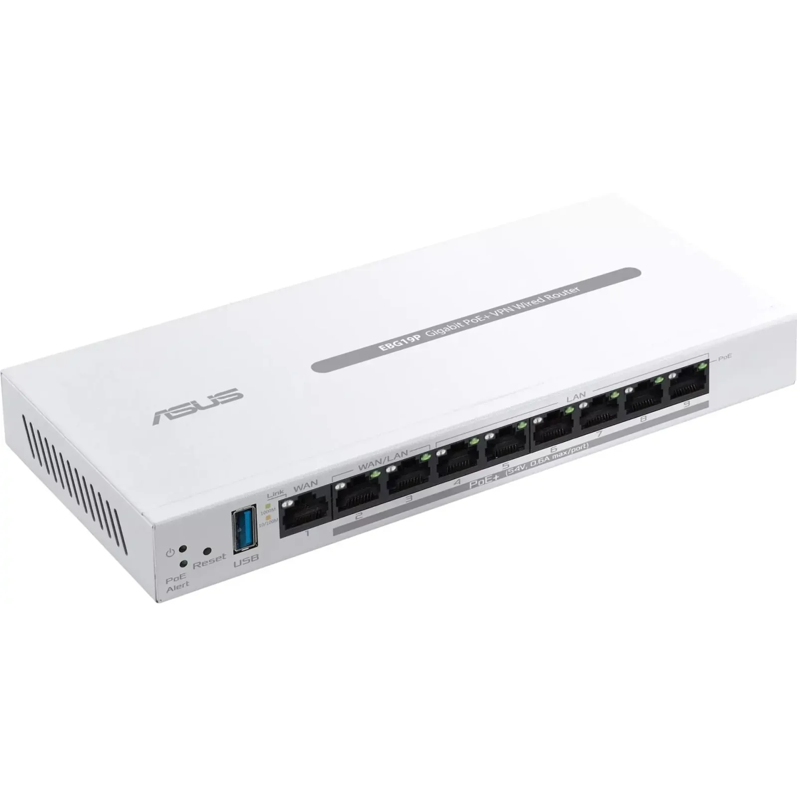 Маршрутизатор Asus ExpertWiFi EBG19P (90IG08C0-MO3B00) (1xGE WAN, 2xGE WAN/LAN PoE+, 6xGE LAN PoE+, Broadcom, 1xUSB 3.2, max PoE 110W, контролер AiMesh, BT) UA