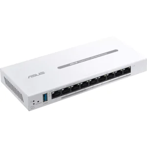 Маршрутизатор Asus ExpertWiFi EBG19P (90IG08C0-MO3B00) (1xGE WAN, 2xGE WAN/LAN PoE+, 6xGE LAN PoE+, Broadcom, 1xUSB 3.2, max PoE 110W, контролер AiMesh, BT) UA