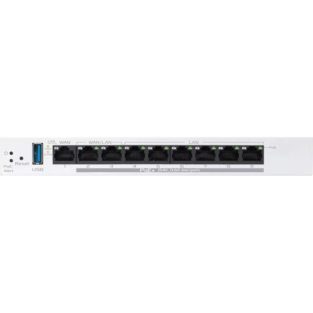 Маршрутизатор Asus ExpertWiFi EBG19P (90IG08C0-MO3B00) (1xGE WAN, 2xGE WAN/LAN PoE+, 6xGE LAN PoE+, Broadcom, 1xUSB 3.2, max PoE 110W, контролер AiMesh, BT) UA