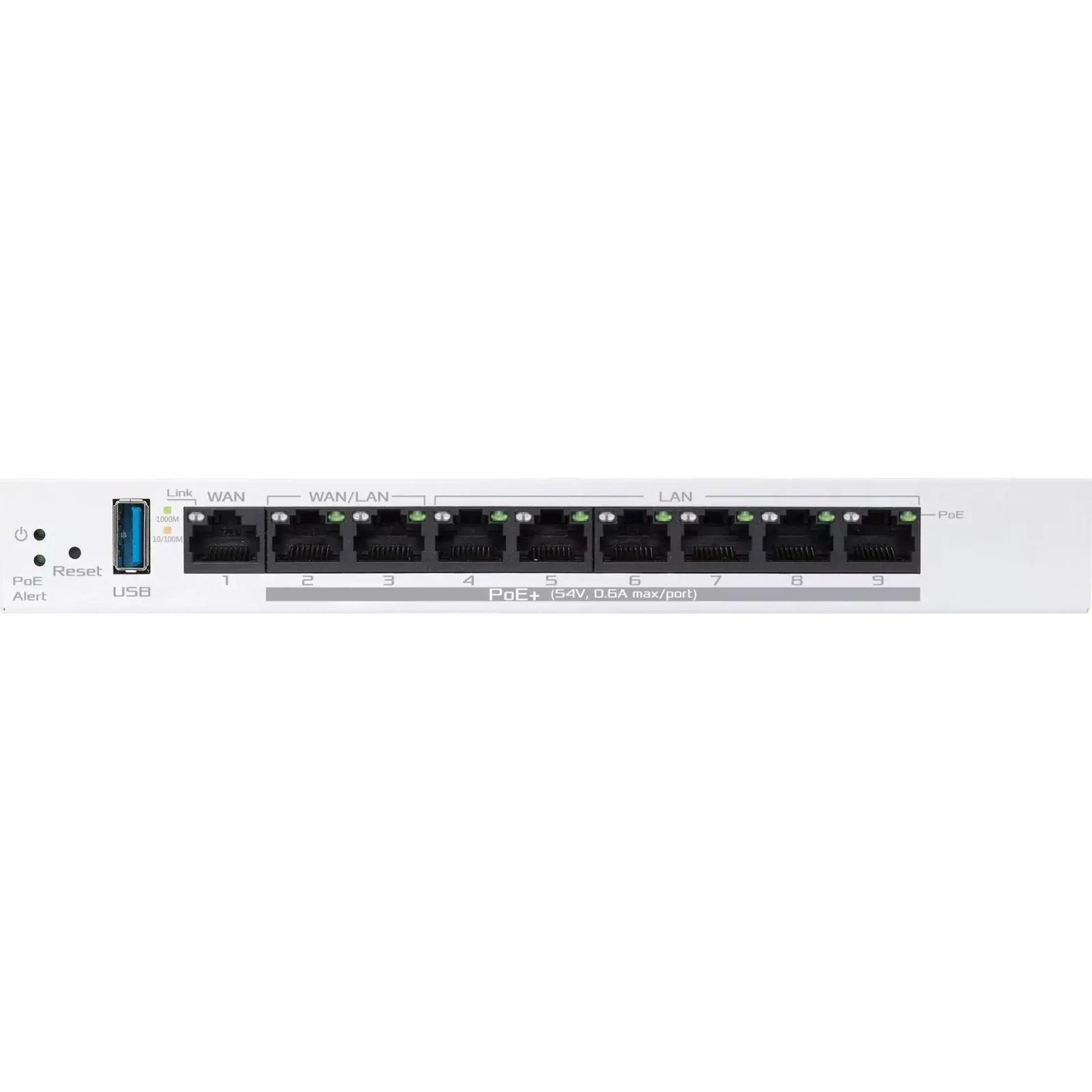 Маршрутизатор Asus ExpertWiFi EBG19P (90IG08C0-MO3B00) (1xGE WAN, 2xGE WAN/LAN PoE+, 6xGE LAN PoE+, Broadcom, 1xUSB 3.2, max PoE 110W, контролер AiMesh, BT) UA